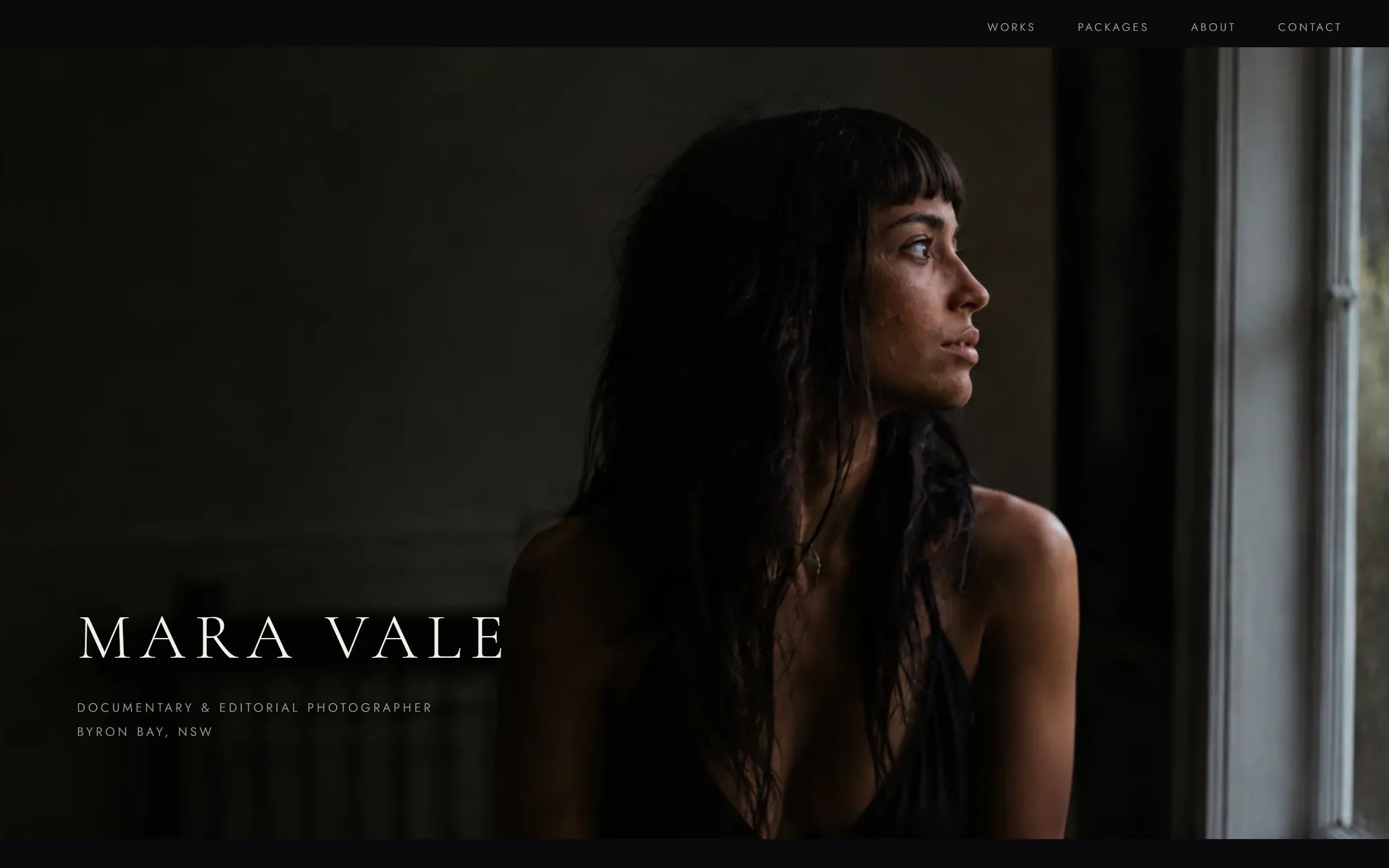 The Mara Vale website on a laptop
