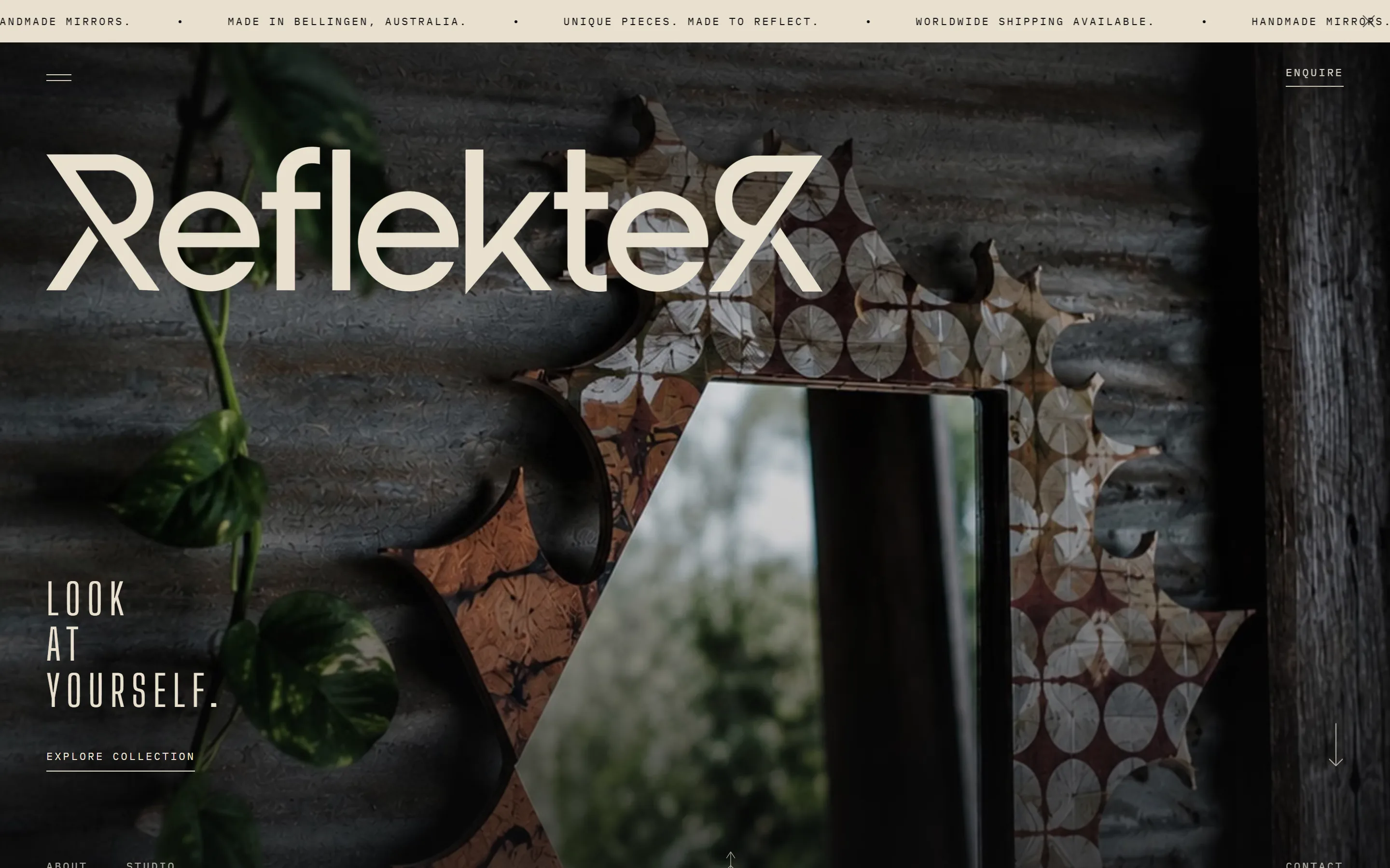The Reflekter website on a laptop